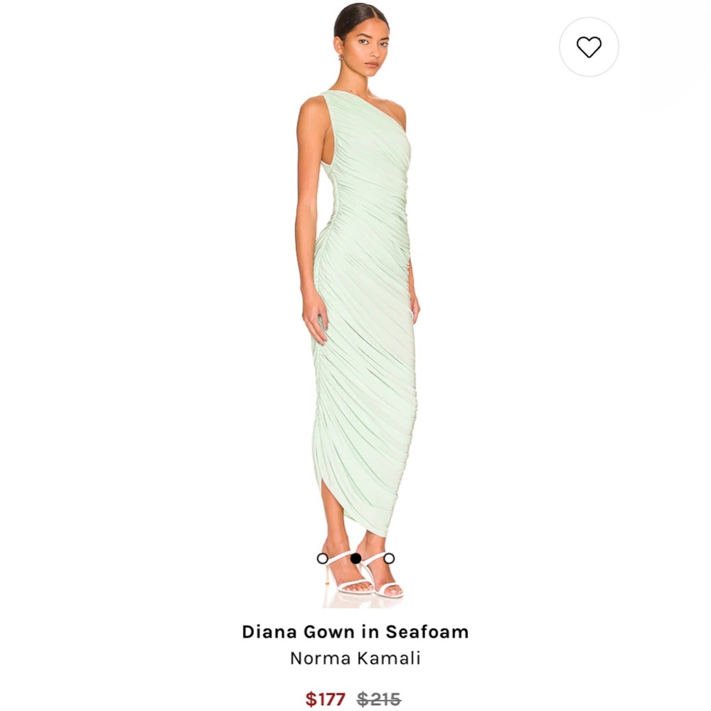 Revolve Diana Gown in Seafoam
Norma Kamali